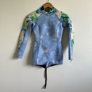 Women’s Blue Floral Springsuit